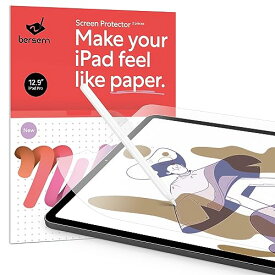 BERSEM [2 PACK] Paperfeel Screen Protector Compatible with iPad Pro 12.9 Inch (2022 & 2021 & 2020 & 2018), iPad Pro 6th / 5th /