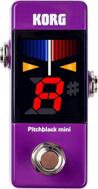 KORG ギター/ベース用 ペダルチューナー Pitchblack mini PU パープル PB-MINI PU [パープル] [本体のみ]