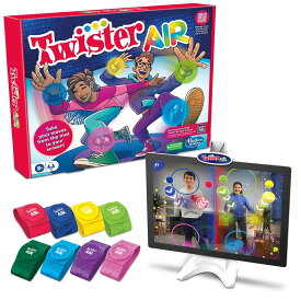Twister Air Game | AR アプリプレイゲーム 手首と足首バンド付き | スマートデバイスへのリンク | アクティブパーティーゲーム 子供と大人向け | 対象年齢8歳以上 | 1人以上のプレイヤー向け
