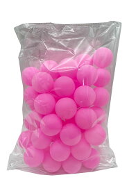 オンラインストアAZ ピンポン玉 パーティーグッズ 卓球 ボール 娯楽用 パーティー 装飾 飾り クジ ビンゴ 玉入れの玉 ピンポン 誕生日 飾り付け 無地 50個セット (ピンク)