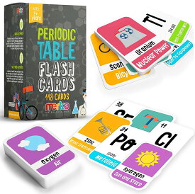 118 Kids Periodic Table of Elements Flash Cards with beautiful images representing each chemistry element - Educational Science