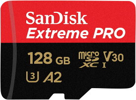 microSDXC 128GB SanDisk サンディスク Extreme PRO UHS-1 U3 V30 4K Ultra HD A2対応 SDアダプター付 [並行輸入品]