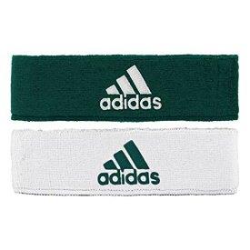 [アディダス] ヘッドバンド ヘアバンド インターバル リバーシブル adidas Interval Reversible Headband One Size Green/White [並行輸入品]