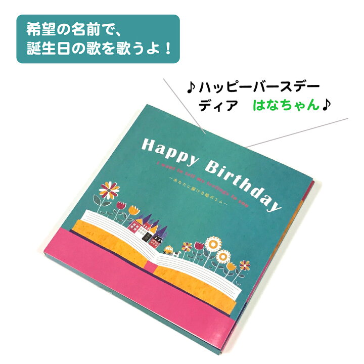 楽天市場 誕生日カード バースデーカード メロディ サプライズ 出産祝い 名入れ オリジナル 特別感 感動 おしゃれ 音 子供 孫 親 名前で歌う バースデー カード 絵ポエム Bites Shop 楽天市場店
