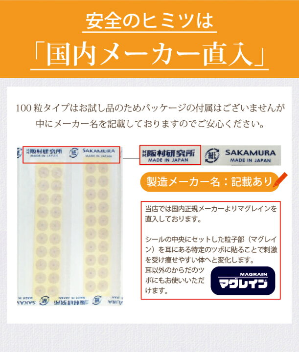 楽天市場 テレビでも話題 お試し100粒 耳つぼ シール アクリル100粒 肌色 メール便対応 マグレイン チタンビーズアクリル 国内正規品 阪村研究所 耳ツボジュエリー 耳ツボダイエット 図解 神門 マッサージ 耳たぶ びとけん 耳つぼ専門店bitoken びとけん