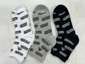 レディスアデイダスソックス adidas 3足組靴下 アデイダス靴下 ブランド靴下 daily enjoi 23cm〜25cm 送料無料