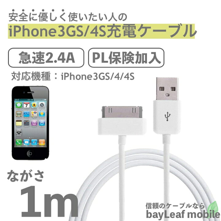 楽天市場】iPhone3GS 4S 8pin アイフォーン 充電ケーブル データ転送 急速充電 高耐久 断線防止 USBケーブル 充電器 1m :  卸販売のビットレイン