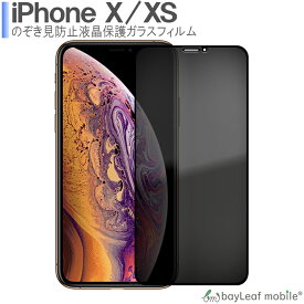 iPhone X XS iPhoneX iPhoneXS 覗き防止 フィルム ガラスフィルム プライバシー保護 液晶保護 飛散防止 硬度9H ラウンドエッジ 0.3mm