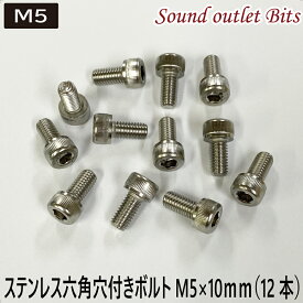 ネコポス可●M5ステンレス6角穴付きボルト10mm～20mm各種