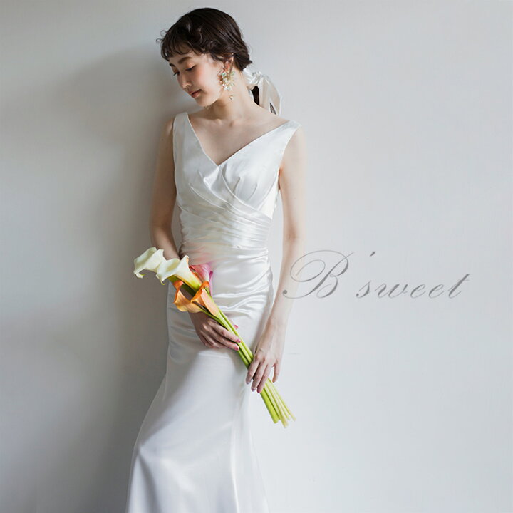 楽天市場】在庫限り ノースリーブ ウエディングドレス ウェディング  