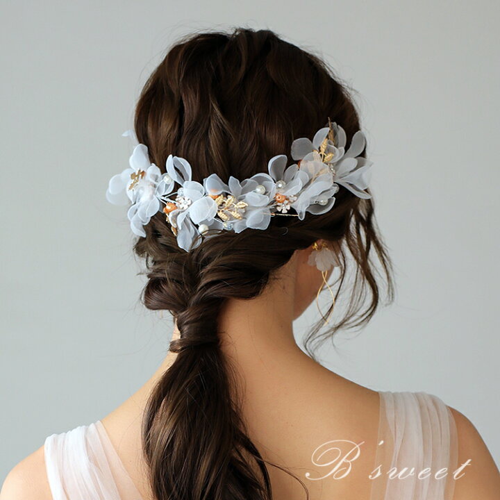 楽天市場】ウェディングアクセサリー カチューシャ ヘッドドレス 髪  