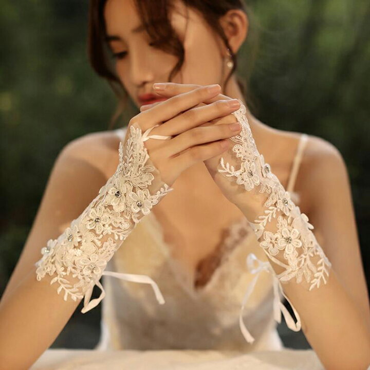 楽天市場】【ミドルグローブ】ウェディンググローブ ウエディング  