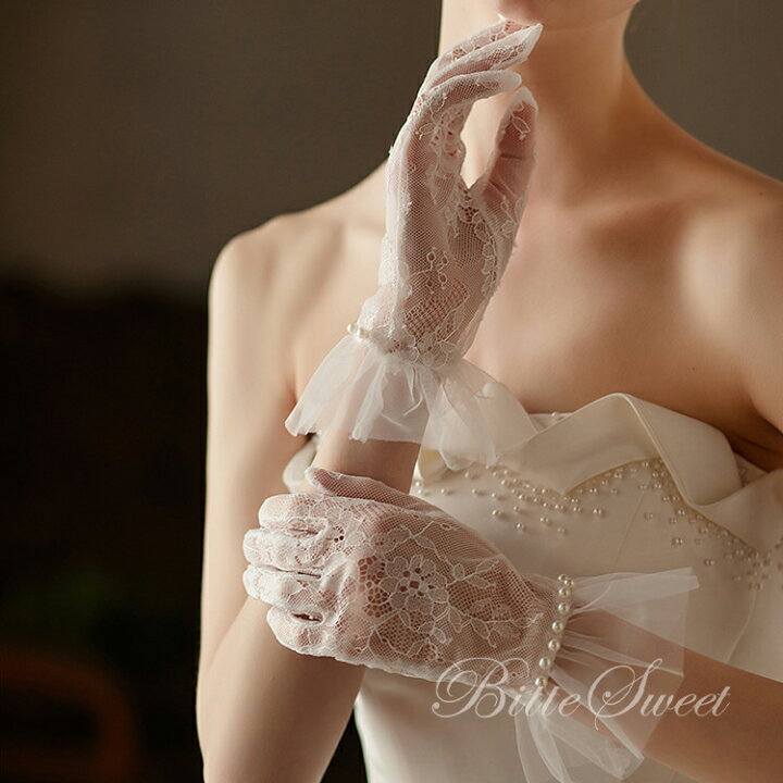楽天市場】ショートグローブ ウェディンググローブ Wedding Gloves 
