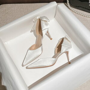 ウェディング シューズ ブライダルシューズ 結婚式 パンプス 白 黒 ウエディングシューズ ハイヒール リボンパンプス ウェディング靴 パーティー靴 レディース ヒール8cm 6cm 前撮り【ホワイ