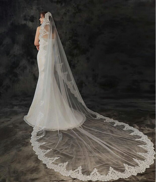 楽天市場 ウエディングベール ロング 1層 コーム付き 幅は約1 5m 長さは約3m 結婚式 Wedding Veil ウェディングベール 写真色 オフホワイト ホワイト Ts140qq ビタースウィート楽天市場店
