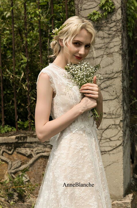 楽天市場】ウエディングドレス ノースリーブ スレンダーライン  