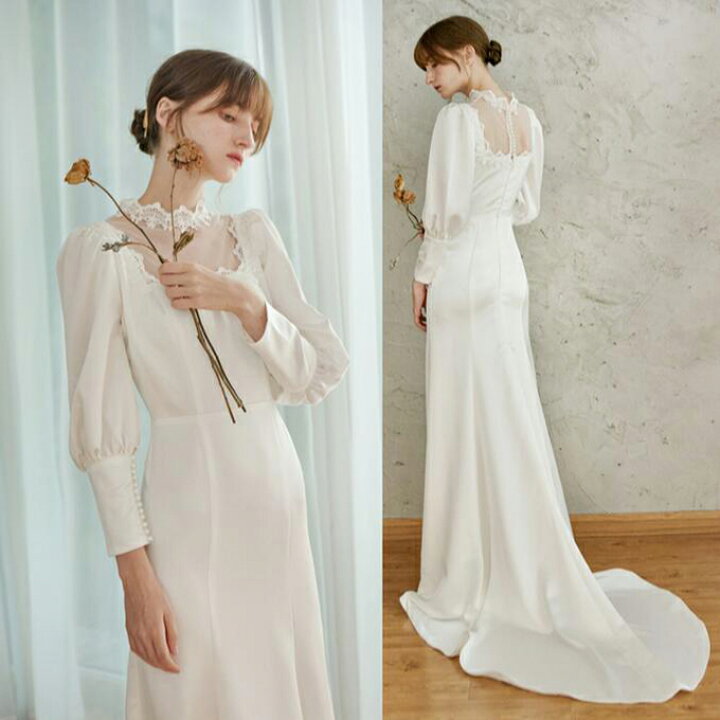 楽天市場】ウエディングドレス ウェディングドレス トレーンタイプ  