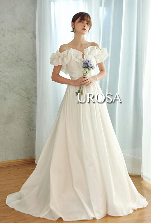 楽天市場】ウエディングドレス ウェディングドレス トレーンタイプ  