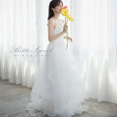 「全商品対象P5倍+500円クーポン」ウェディングドレス キャミソール フリル ウエディングドレス 花嫁ドレス 二次会 花嫁 ドレス 白 二次会ドレス Aライン スレンダーライン トレーンタイプ 編み上げタイプ 二次会 前撮り 結婚式 海外挙式【wd641mi】