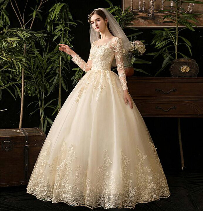 楽天市場】ウェディングドレス カラードレス ウエディングドレス 長袖  