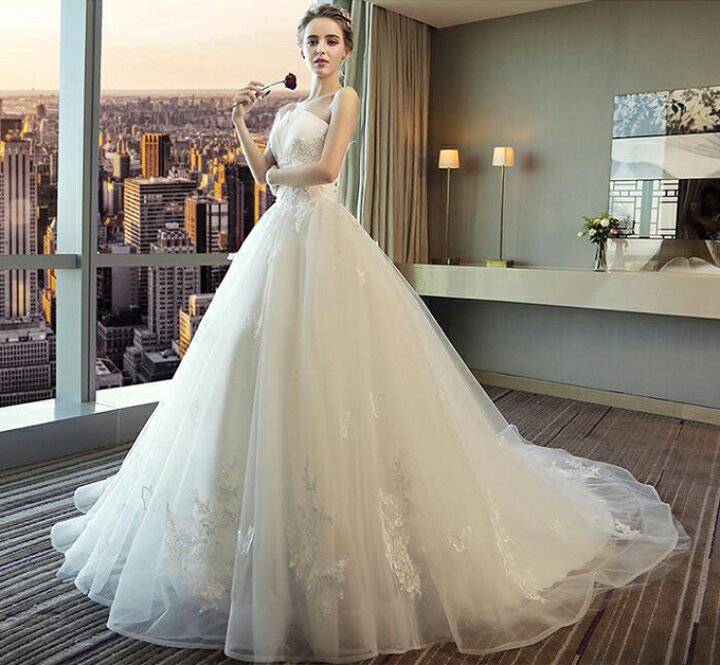 楽天市場】ウェディングドレス ビスチェ ウエディングドレス 床付き  