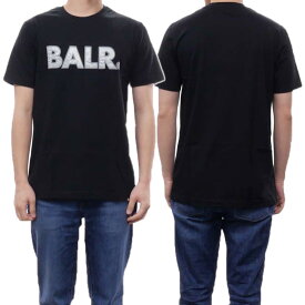 BALR. ボーラー メンズクルーネックTシャツ OLAF STRAIGHT BALR. SATIN EMBRO T-SHIRT / B1112.1091 ブラック