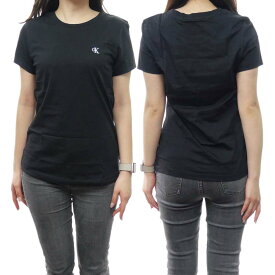 CALVIN KLEIN JEANS カルバンクラインジーンズ レディースクルーネックTシャツ J212883 ブラック