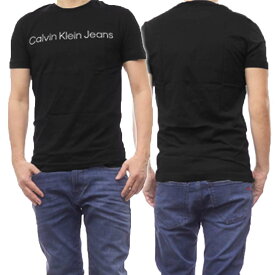 CALVIN KLEIN JEANS カルバンクラインジーンズ メンズクルーネックTシャツ J322552 ブラック /定番人気商品