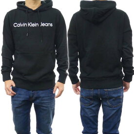 CALVIN KLEIN JEANS カルバンクラインジーンズ メンズプルオーバーパーカー J322551 ブラック /定番人気商品