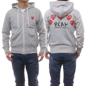 PLAY COMME des GARCONS プレイコムデギャルソン メンズジップアップパーカー AZ-T250-051 グレー