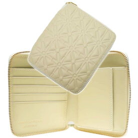 COMME DES GARCONS コムデギャルソン メンズ二つ折り財布（小銭入れ付き） SA210EA / EMBOSSED オフホワイト