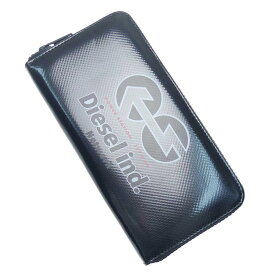 DIESEL ディーゼル メンズラウンドファスナー長財布（小銭入れ付き） X08995 P4635 / GARNET ブラック