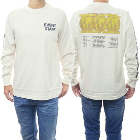 DIESEL ディーゼル メンズクルーネックロングTシャツ A11088 0EFAN / T-JUST-LS-L3 オフホワイト