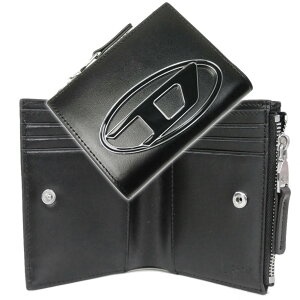 DIESEL �f�B�[�[�� ���f�B�[�X��܂���z�i���K����t���j X09888 PR818 / 1DR BI-FOLD ZIP II �u���b�N ��Ԑl�C���i