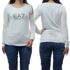 EMPORIO ARMANI エンポリオアルマーニ EA7 レディースクルーネックロングTシャツ 6LTT26 TJDZZ ホワイト