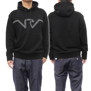 EMPORIO ARMANI �G���|���I�A���}�[�j �����Y �v���I�[�o�[�p�[�J�[ 6D1MD2 1JWPZ �u���b�N