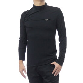 EMPORIO ARMANI UNDERWEAR エンポリオアルマーニアンダーウェア メンズタートルネック ロングTシャツ EM000388 AF14988 ブラック