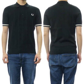 FRED PERRY フレッドペリー メンズポロシャツ TIPPING TEXTURE KNITTED SHIRT / M3533 ブラック