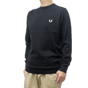 FRED PERRY �t���b�h�y���[ �����Y�N���[�l�b�N�j�b�g/�Z�[�^�[ K9601 / CLASSIC CREW NECK JUMPER �u���b�N