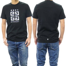 GIVENCHY ジバンシィ メンズ クルーネックTシャツ BM716G3YEL ブラック