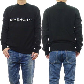 GIVENCHY ジバンシィ メンズクルーネックニット セーター BM90N64YH7 ブラック /2024春夏新作