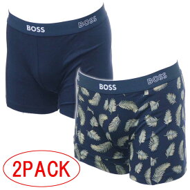 HUGO BOSS ヒューゴボス アンダーウェア メンズボクサーパンツ 2PACK 50472585 10241534 / BoXer Brief 2P Print ネイビー