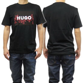 HUGO・HUGO BOSS ヒューゴボス メンズクルーネックTシャツ 50506989 10233396 / Dulive_U241 ブラック /2024春夏新作