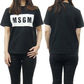 MSGM エムエスジーエム レディースクルーネックTシャツ 2000MDM520 200002 ブラック