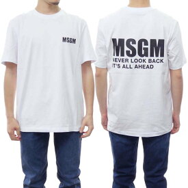 MSGM エムエスジーエム メンズクルーネックTシャツ 3440MM196 237002 ホワイト