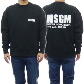 MSGM エムエスジーエム メンズトレーナー 3440MM161 237001 ブラック