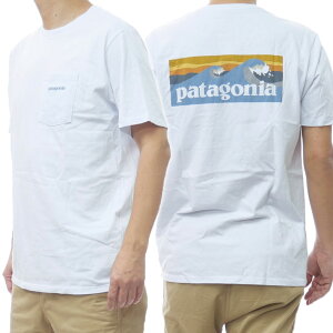 PATAGONIA �p�^�S�j�A �����Y�N���[�l�b�NT�V���c 37655/M�fS BOARDSHORT LOGO POCKET RESPONSIRILITI-TEE�i�����Y�{�[�h�V���[�c���S�|�P�b�g���X�|���V�r���e�B�[�j WHI �z���C�g ��Ԑl�C���i