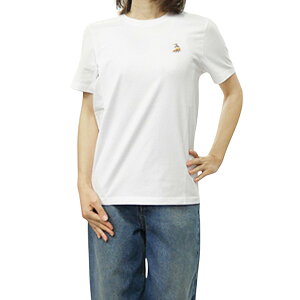 MAISON KITSUNE ���]���L�c�l ���f�B�[�X �N���[�l�b�NT�V���c QW00109 KJ7026 / DREAMING FOX REGULAR TEE-SHIRT ���� �z���C�g
