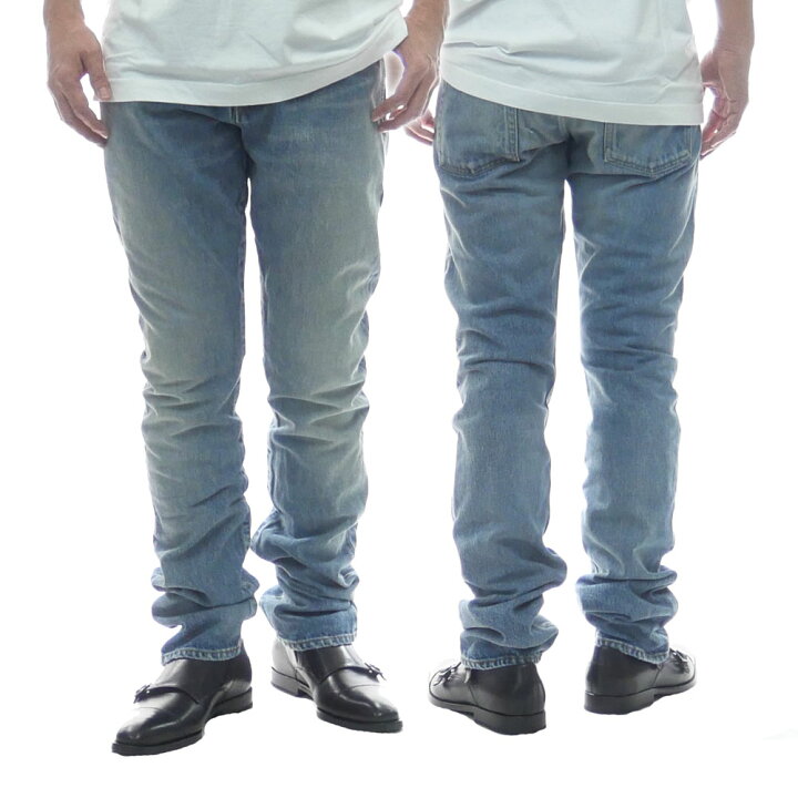 楽天市場 Saint Laurent Paris サンローランパリ メンズデニムパンツ Ym372 ブルー Bivlabo