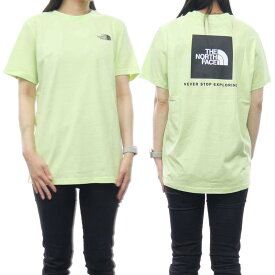 THE NORTH FACE ノースフェイス レディースクルーネックTシャツ NF0A87NK / W S/S RELAXED REDBOX TEE ライムグリーン /2024春夏新作